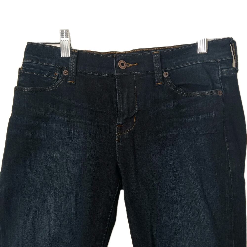 Lucky Brand Women's Size 2 Brooke Skinny Jeans Blue Cotton Blend Zip Solid